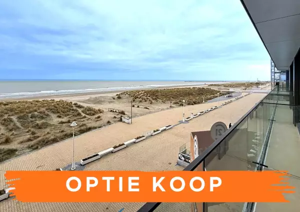 Instapklare studio met frontaal zeezicht te Nieuwpoort