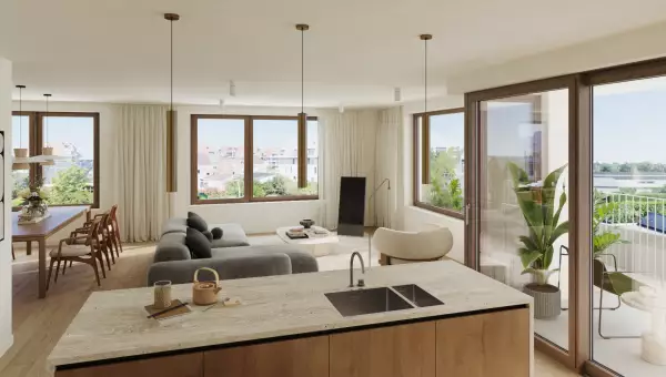 Nieuwbouwappartement met 3 slaapkamers en terras te Nieuwpoort